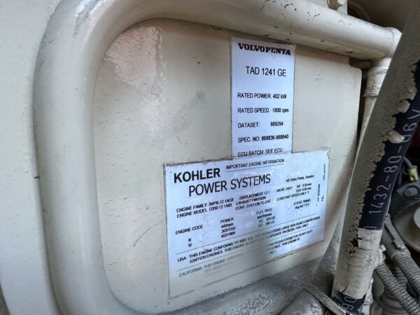 Kohler 350kW Diesel Generator Set 6