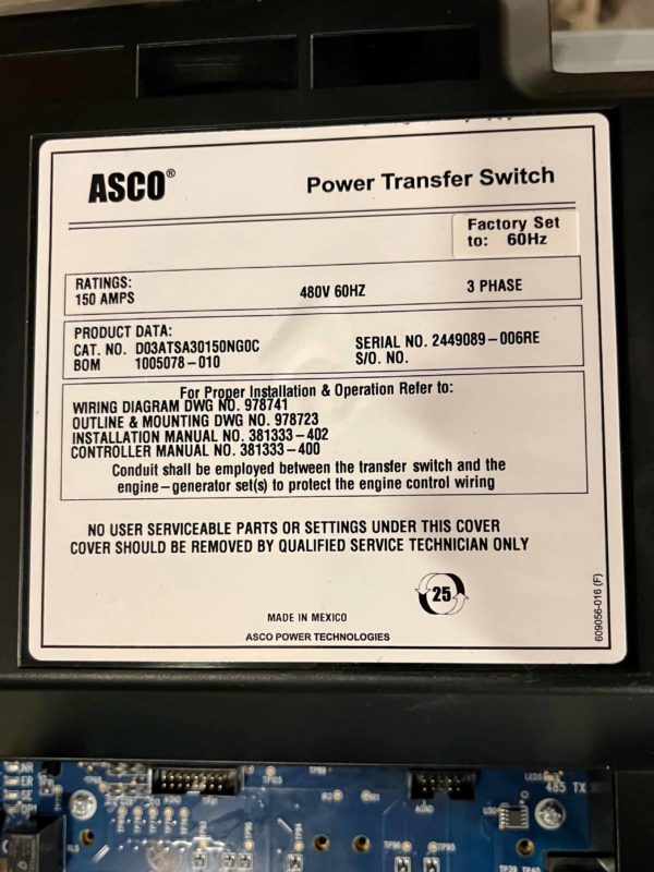 5288 ASCO 300 Series 150A ATS 4 scaled