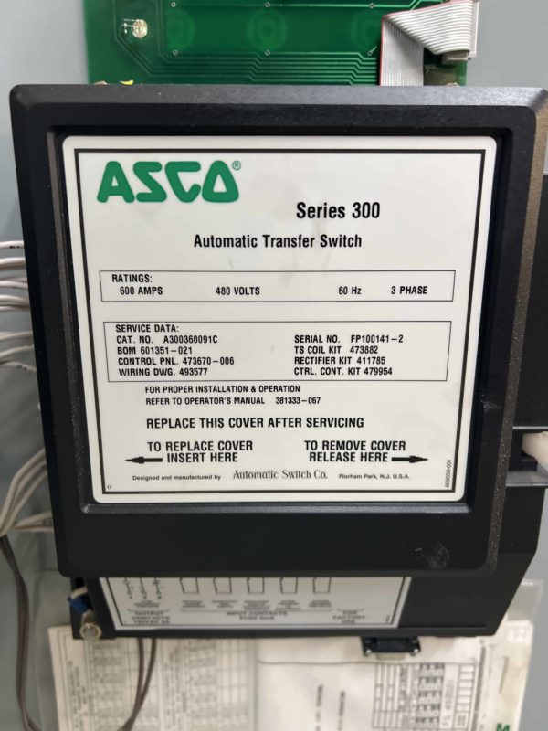Asco 300 Series 600A ATS 2 scaled