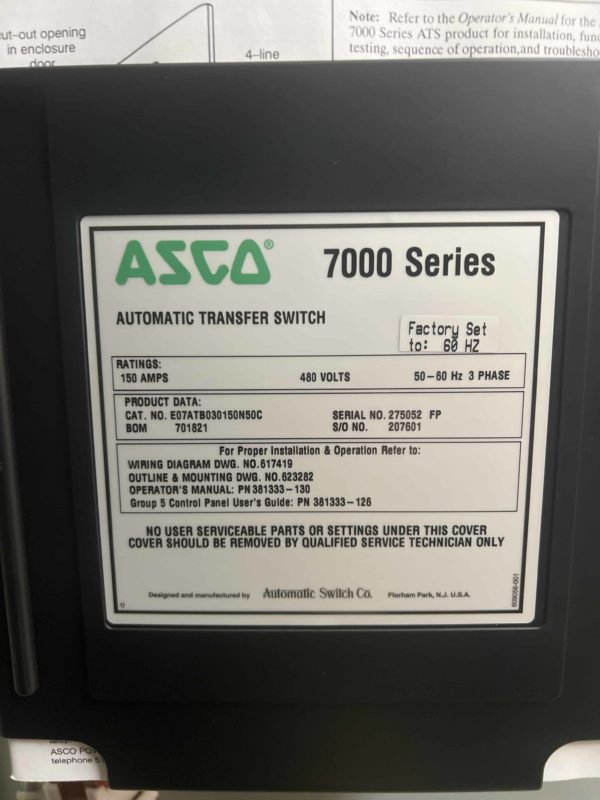 Asco 7000 Series 150A ATS 2 scaled