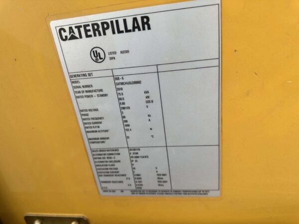 CAT D60-6 60kW 208/120V Diesel Generator Set - Image 11