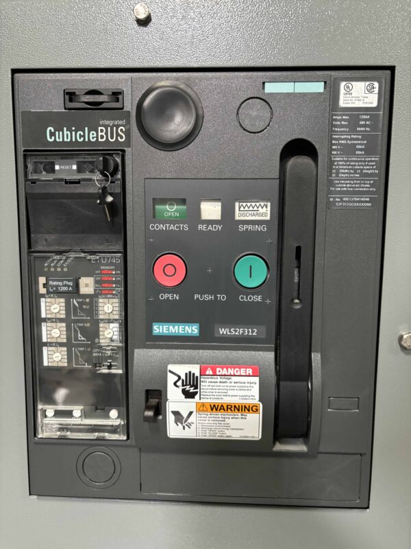 Trystar 1200A 480V Single Purpose Docking Station with Camlocks - Image 3