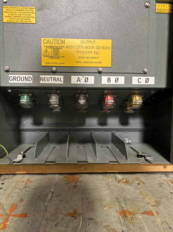 Trystar 800A 480V Generator Docking Station with Camlocks - Image 4