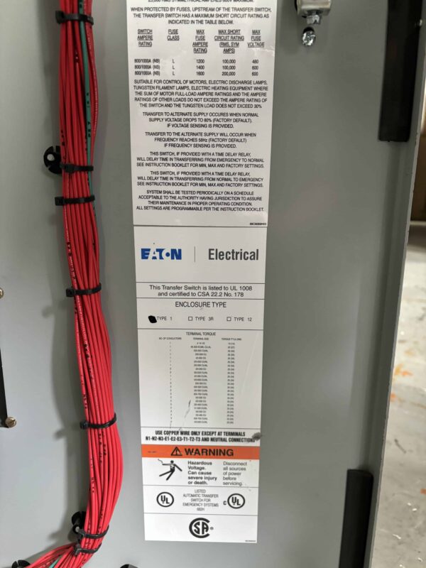 Eaton 225A Automatic Transfer Switch - Image 4