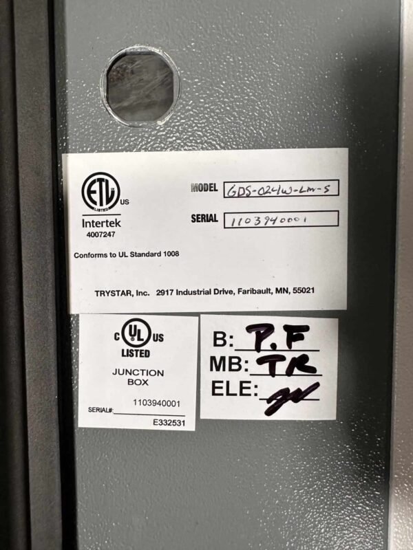 Trystar 200A 480V Generator Docking Station with Camlocks - Image 3