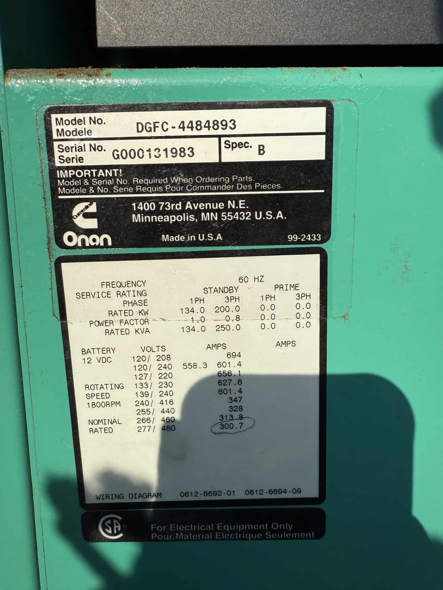 Cummins DGFC 200kW Diesel Generator Set 12 Cummins DGFC 200kW Diesel Generator Set - Image 6