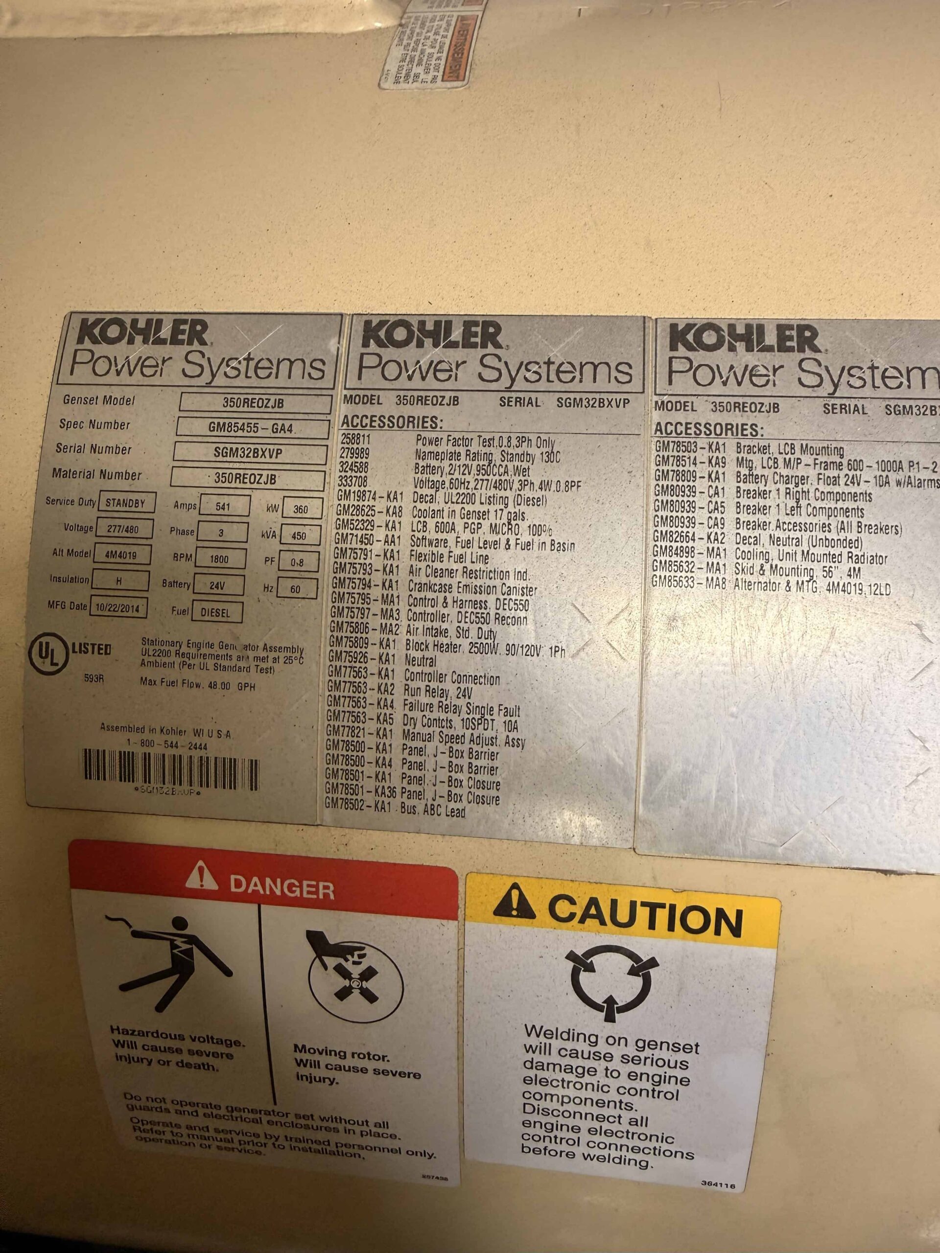 Kohler 350REOZJB 350kW Diesel Generator 8 scaled Kohler 350REOZJB 350 kW Diesel Generator Set - Image 10