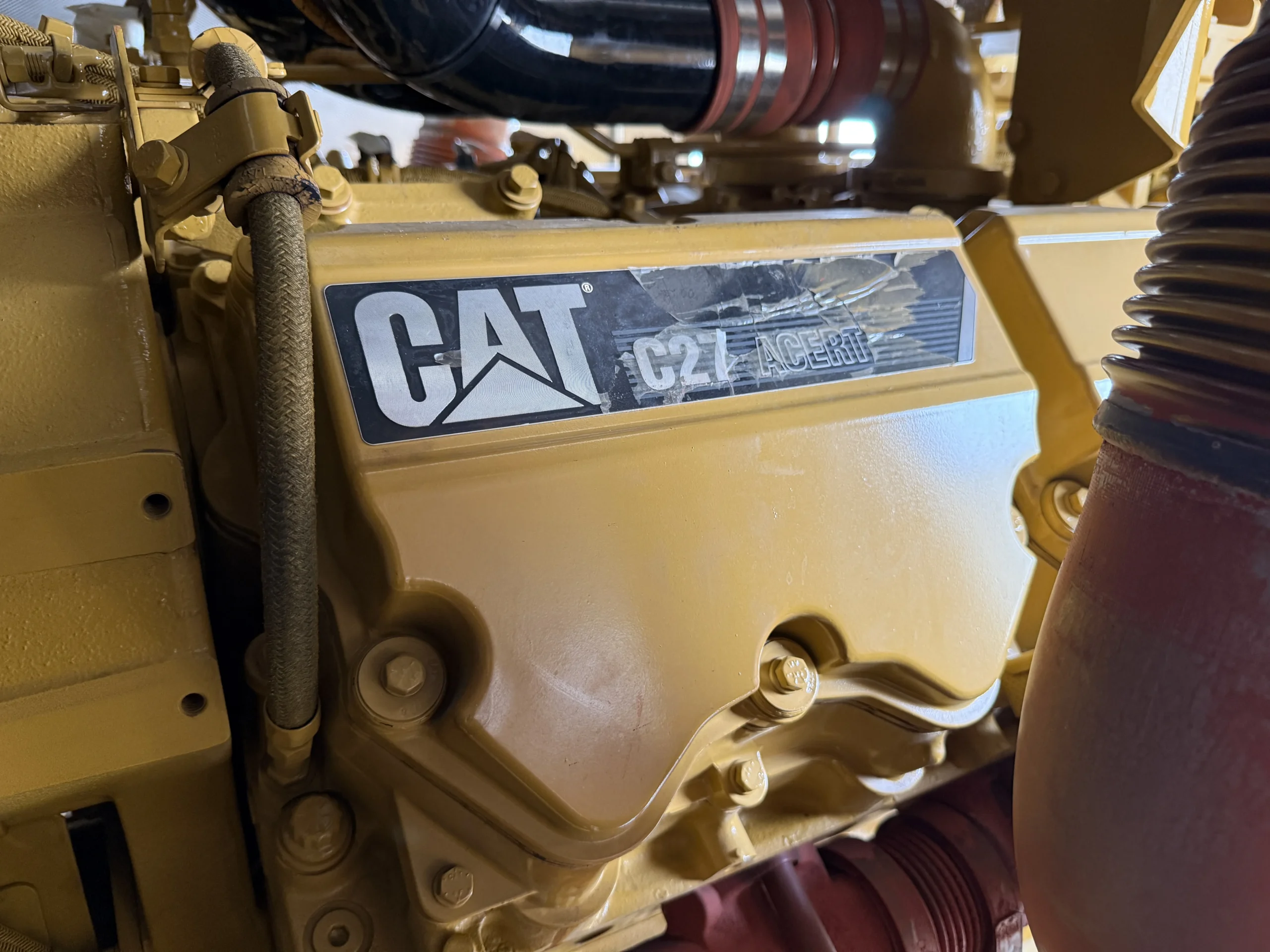 2011 CAT C27 Engine Model Decal scaled 1 CAT C27 750kW 480V Diesel Generator Set - Image 33