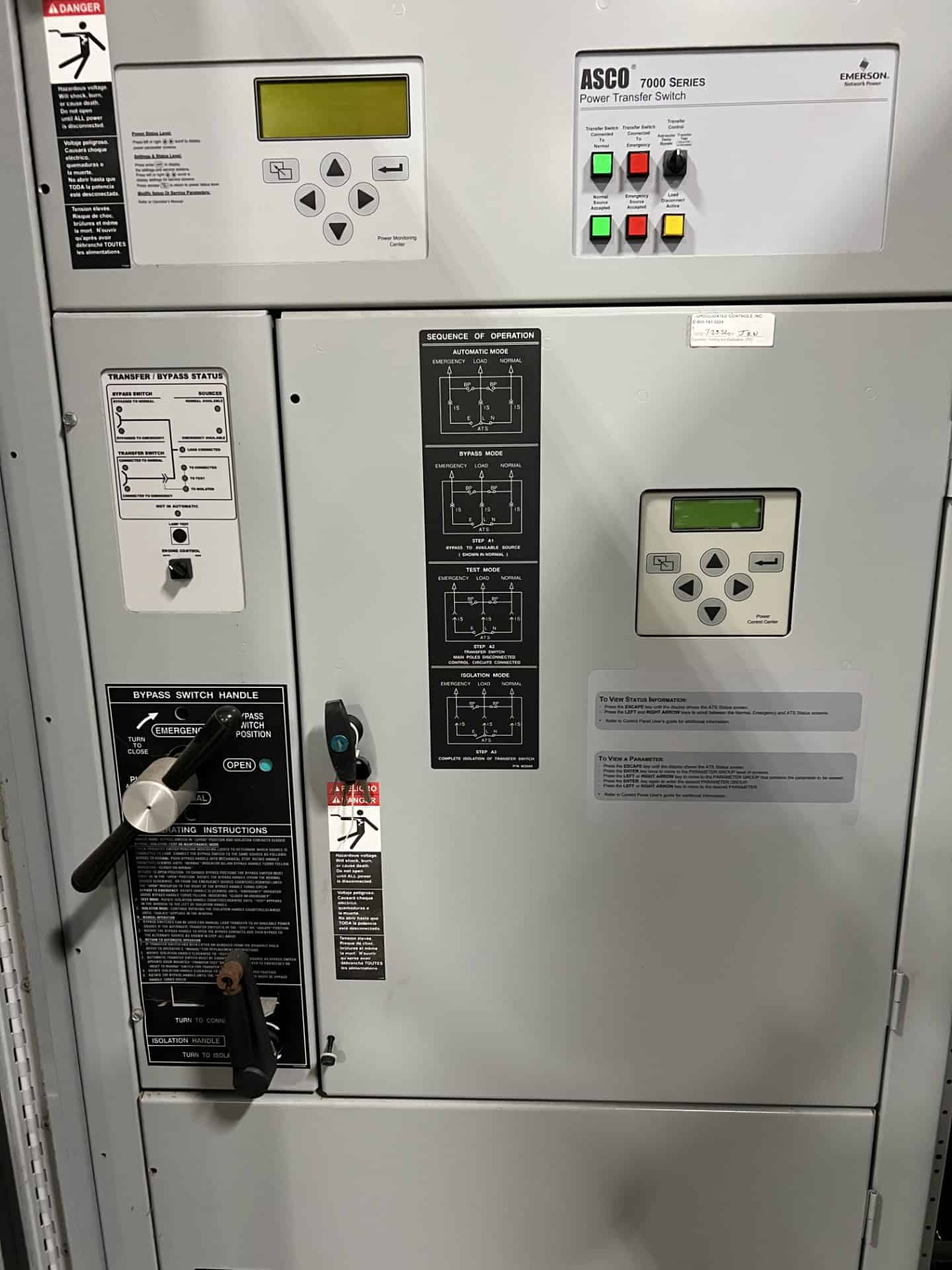 ASCO 7000 Series 400A 480V Nema 3R ATS 5 ASCO 7000 Series 400A 480V Nema 3R Automatic Transfer Switch - Image 2